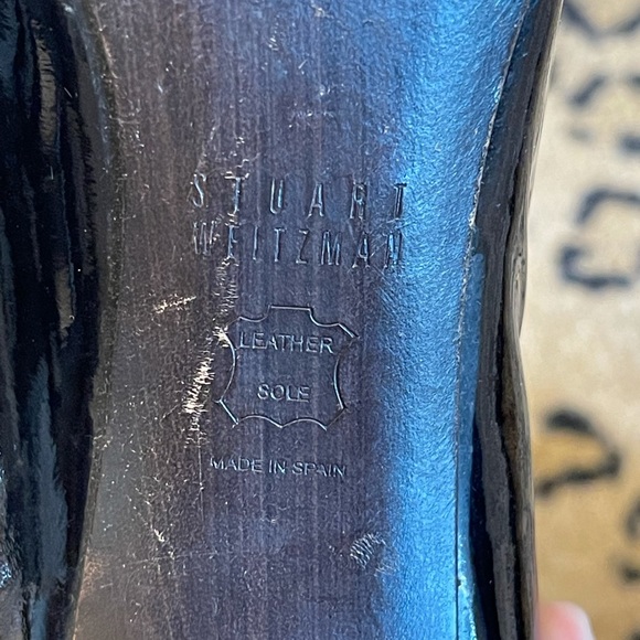 STUART WEITZMAN Black patent pumps Size 8 - Picture 10 of 10